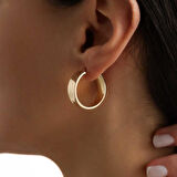 XLarge Mona Kesme Halka Küpe