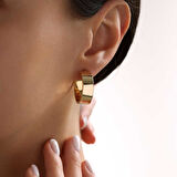 XLarge Mona Kesme Halka Küpe