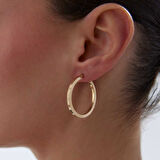 XLarge 2.50mm Kenarlı Boru Halka Küpe