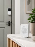 Kablosuz Beyaz Akıllı Kapı Zili Wi-fi Bağlantılı Hd Kameralı Ev Güvenlik Sistemi