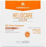 Heliocare Color SPF 50 Oil Free Compact 10 gr - Brown
