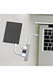 All 4 In 1 Notebook To USB 3.0 Hub Adaptör Çevirici Dönüştürücü Çoğaltıcı