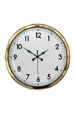 Gold & White Luxury Classic 52 Cm Metal Duvar Saati