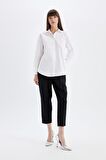 DeFacto Oversize Fit Poplin Uzun Kollu Gömlek T8735AZ24AUWT83