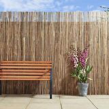  Bambu Çit Kamış Çit 3 Adet 3x5 Metre Hasır Çit Eni 3 Metre Uzunluk 5 Metre Rulo Bahçe Çiti