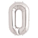 FOLYO BALON O HARF GÜMÜŞ 90CM