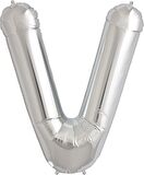 FOLYO BALON HARF V GÜMÜŞ 34'' (86CM)