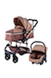 Baby Storch - Seyahat Sistem Bebek Arabası 3 in 1 - Kahve/Gold Renk