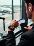 Bluetooth Telefon Görüşmeli Akıllı Saat Seti Kablosuz Bluetooth Kulaklık 7 Değiştirilebilir Kordon