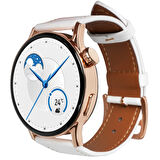 Fro LW38 Gold Kasa 38 mm Beyaz Kordon Akıllı Saat