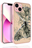 Apple iPhone 13 Kılıf Desenli Kamera Korumalı Nora Silikon Kapak