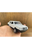 Beyaz Doğan Şahin Metal Çek Bırak Oyuncak Araba Tofaş Şahin Model Araç Kapıları Açılır Klasik Araba