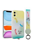 Apple iPhone 11 Kılıf Desenli El Askı İpli Kamera Korumalı Arte Silikon Kapak
