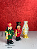 Kırmızı Yılbaşı Dekoru Fındık Kıran Kurşun Asker Nutcracker Yeni Yıl Biblo