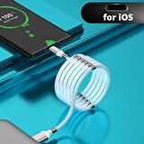 Mıknatıslı Kendini Toplayan USB Hızlı Şarj  ve Data Kablosu