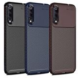 Xiaomi Mi 9 Karbon Desenli Negro Silikon Kılıf