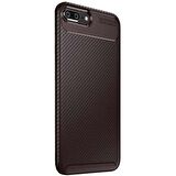 Apple Iphone 7 Plus / 8 Plus Karbon Desenli Negro Silikon Kılıf