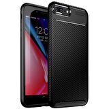 Apple Iphone 7 Plus / 8 Plus Karbon Desenli Negro Silikon Kılıf