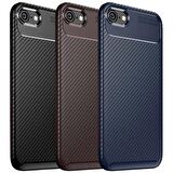 Apple Iphone 6 Plus Karbon Desenli Negro Silikon Kılıf