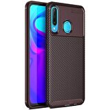 Huawei P30 Lite Karbon Desenli Negro Silikon Kılıf