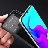 Huawei Y6 2019 Karbon Desenli Negro Silikon Kılıf