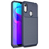 Huawei Y6 2019 Karbon Desenli Negro Silikon Kılıf