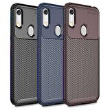 Huawei Y6 2019 Karbon Desenli Negro Silikon Kılıf