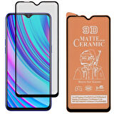 Oppo A7X Tam Kaplayan 9D Mat Seramik Nano Cam Ekran Koruyucu 