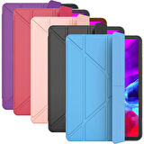 Apple Ipad Mini 4 Mini 5 Smart Cover Üçgen Stand Arkası Şeffaf Tablet Kılıfı