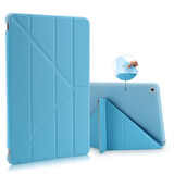 Apple Ipad Mini 4 Mini 5 Smart Cover Üçgen Stand Arkası Şeffaf Tablet Kılıfı