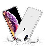 Apple IPhone XS Shock Absorbing Darbe Emicili Şeffaf Silikon Kılıf