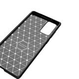 Samsung Galaxy Note 20 Plus Karbon Desenli Negro Silikon Kılıf