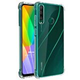 Huawei Y6P Shock Absorbing Darbe Emicili Şeffaf Silikon Kılıf