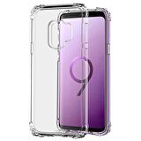 Samsung Galaxy S9 Shock Absorbing Darbe Emicili Şeffaf Silikon Kılıf