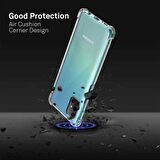 Samsung Galaxy A71 Shock Absorbing Darbe Emicili Şeffaf Silikon Kılıf