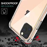 Apple IPhone 11 Pro Shock Absorbing Darbe Emicili Şeffaf Silikon Kılıf