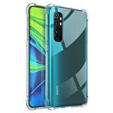 Xiaomi Mi Note 10 Lite Shock Absorbing Darbe Emicili Şeffaf Silikon Kılıf