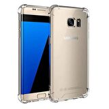 Samsung Galaxy S7 Edge Shock Absorbing Darbe Emicili Şeffaf Silikon Kılıf