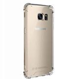 Samsung Galaxy S7 Edge Shock Absorbing Darbe Emicili Şeffaf Silikon Kılıf