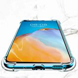 Huawei P40 Pro Shock Absorbing Darbe Emicili Şeffaf Silikon Kılıf