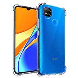 Xiaomi Redmi 9C Shock Absorbing Darbe Emicili Şeffaf Silikon Kılıf