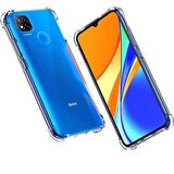 Xiaomi Redmi 9C Shock Absorbing Darbe Emicili Şeffaf Silikon Kılıf
