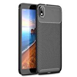 Xiaomi Redmi 7A Karbon Desenli Negro Silikon Kılıf
