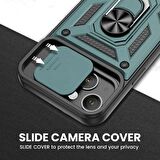 Apple iPhone 12 Pro Uyumlu Kızaklı Kamera Korumalı Tank Kılıf