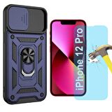 Apple iPhone 12 Pro Uyumlu Koruma Seti Tank Kılıf ve Nano Cam Set