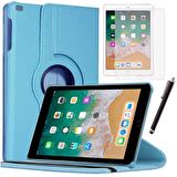Apple iPad 5 Nesil / 6 Nesil Kılıf Ekran Koruyucu Ve Kalem Set