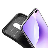 Xiaomi Redmi K30 Karbon Desenli Negro Silikon Kılıf