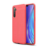 Realme 6  Deri Görünümlü Firo Silikon Kılıf