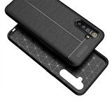 Realme 6  Deri Görünümlü Firo Silikon Kılıf