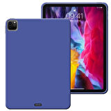 Apple iPad Pro 12,9 inç 5. Nesil Uyumlu A2378 , A2461 , A2379 Rubber Yıkanabilir Silikon Kılıf